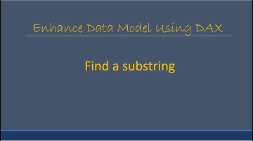 Find a Substring using DAX find function