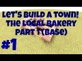 Lets build a minecraft town 1  the local bakery  part 1 base  timelapse