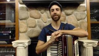 How to Play a 32 Bass Accordion - Lesson 7 - Three Chord Song in  A Minor - Two Guitars