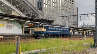 EF65-1102号機(熱海試単)小田原駅旅客線通過!