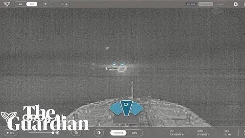 Thermal camera captures moment container ship collides with tanker in North Sea