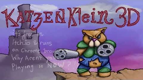 KatzenKlein 3D trailer (free indie webgl retro fps game)