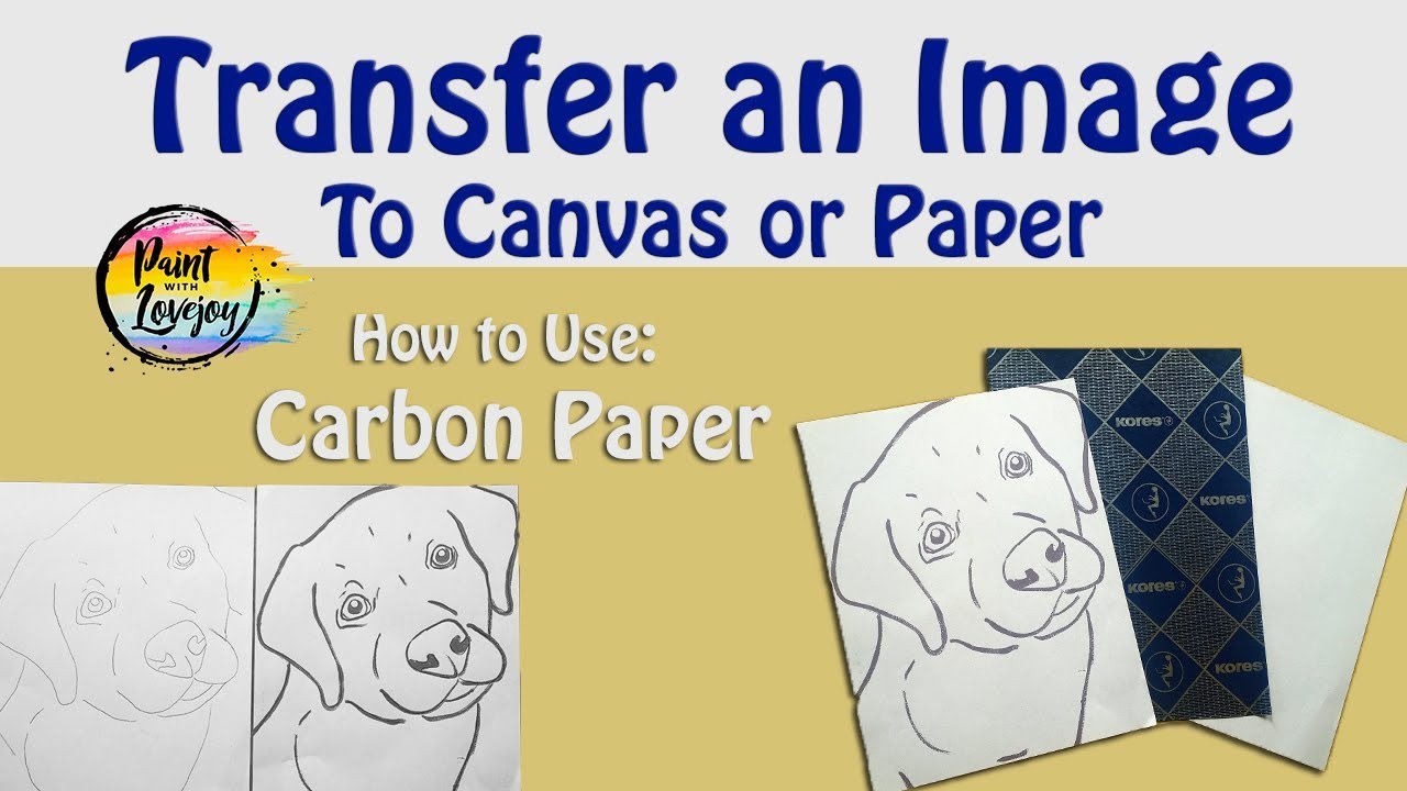 Carbon Paper Tutorial: How to use carbon paper to transfer an image  (Transfer your Traceable) 