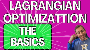 Understand the Basics of Lagrangian Optimization for ANY Subject
