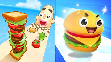 Sandwich Runner VS Fast Food Run Gameplay Walkthrough Mobile Game