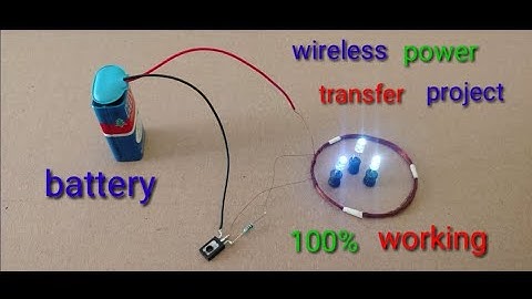 simple wireless electricity transfer project using transistor