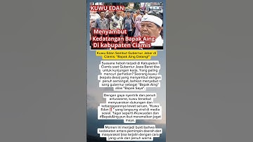 "Heboh! Kuwu Ciamis Teriak ‘Bapak Aing’ Saat Sambut Gubernur Jabar"