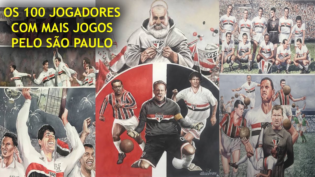 OS 100 JOGADORES COM MAIS JOGOS PELO SÃO PAULO – RELEMBRE OS ATLETAS QUE MAIS JOGARAM PELO TRICOLOR