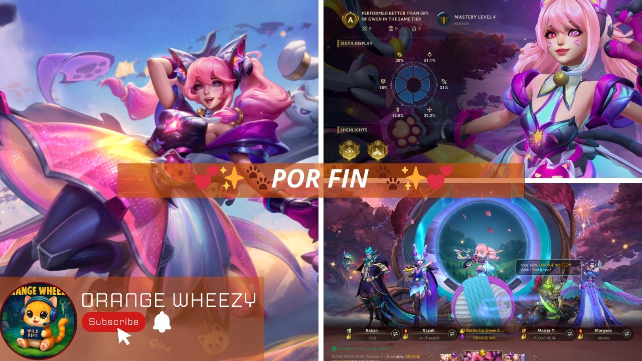 GWEN BATTLECAT PRESTIGE is ACTUALLY BROKEN? 🐾 9/0/2 Top Lane Gameplay | Wild Rift