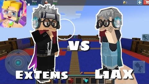 ExTems Vs. L1AX (Blockman Go 1.11.37) (Eggwars) 😂😣