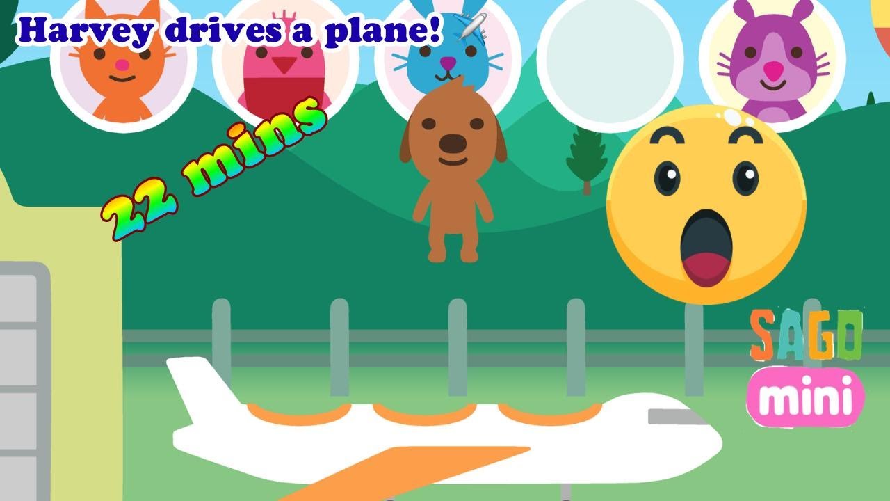 Sago Mini World Gameplay | Baby Harvey Flies a Plane (Episode 8)