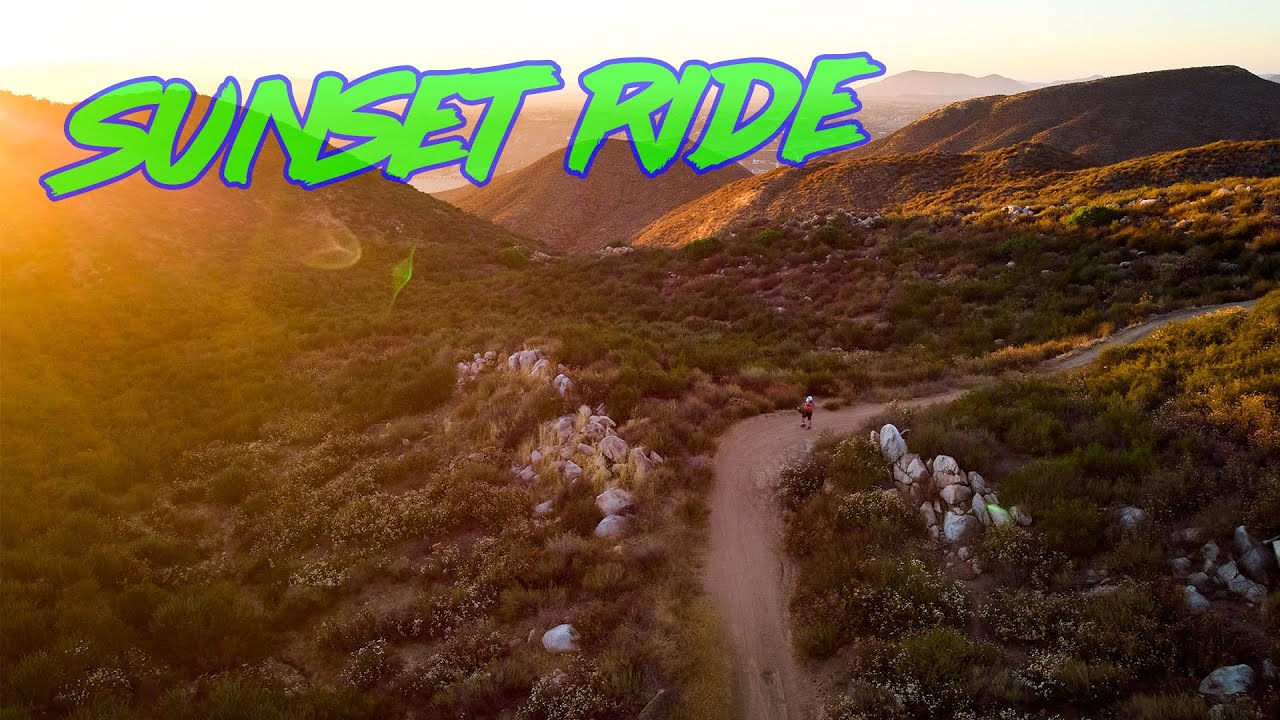 Vail Lake Sunset MTB Ride on MTG Enduro Trail at Temecula KOA Campground  VLOG