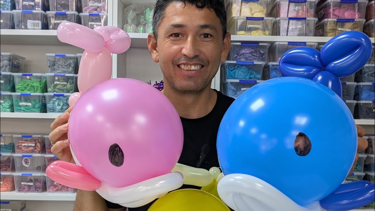 Como hacer una ballena con globos 