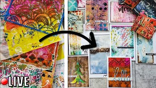 STUCK with 100s of Gelli Prints? Watch my secrets for FINISHING