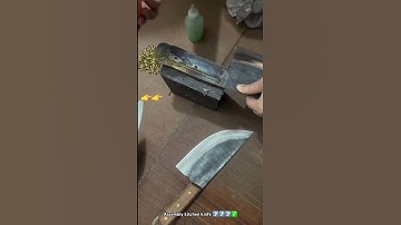 How to assemble handle kitchen knife technique