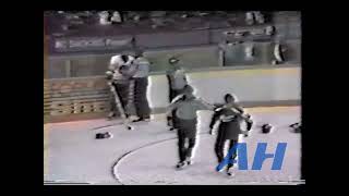 Ohl May 1, 1987 Adam Burt,Nb V Scott Mahoney,Osh North Bay Centennials Oshawa Generals