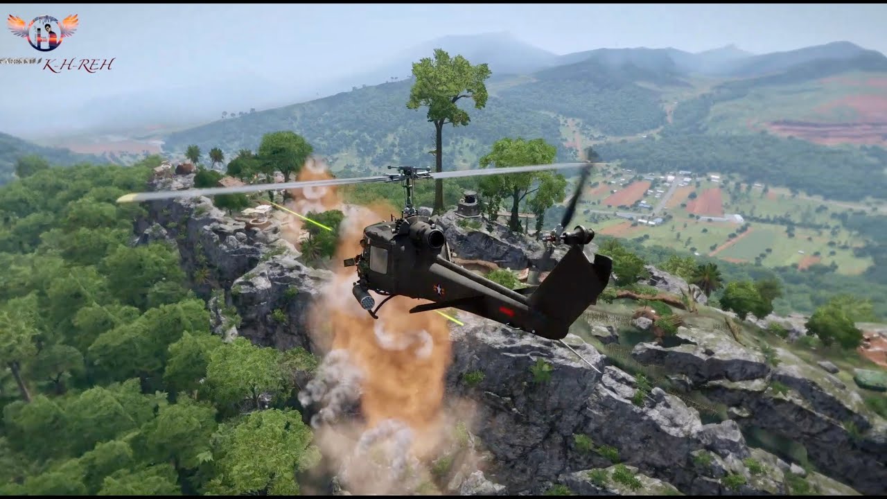 Burmese Army Helicopter Attack Kachin K.I.A Army Base- Arma 3 Cinematic Gameplay