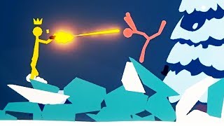 CRAZIEST ICE LEVEL DOMINATION and TELEPORTING Players! - Stick Fight Gameplay screenshot 5