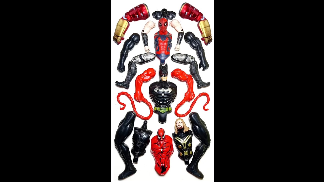 AVENGERS TOYS MARVEL'S, SPIDERMAN VS VENOM VS BATMAN VS THOR. 