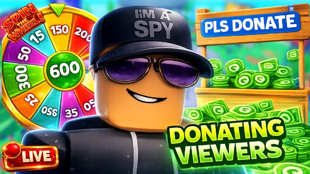 🔴 PLS DONATE LIVE🔴 | Donating Robux to Viewers and Spin the Wheel