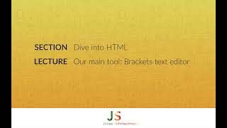 2. Our main tool Brackets text editor