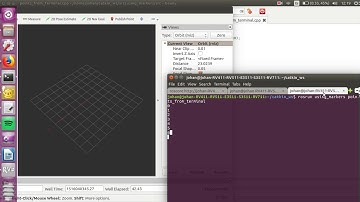 Publishing points to Rviz, obtaining the X coordinate from terminal.