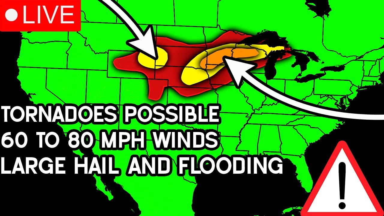 Breaking: Tornadoes Possible Today with Damaging Winds And Large Hail ...