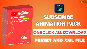 alight motion youtube subscribe pack | Youtube Elements Presets Pack For Alight Motion | lower third