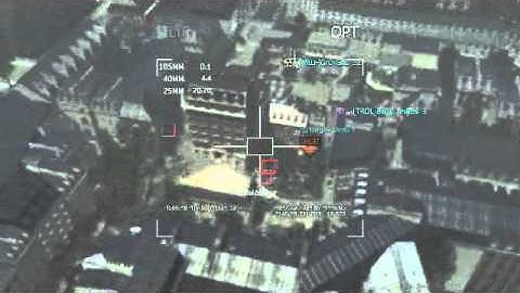 MW3 AC130: 5 kills one 105mm bullet