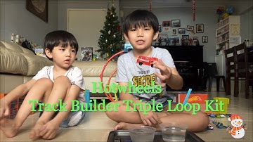 Hotwheels | Track Builder Triple Loop Kit | Game Play At Home