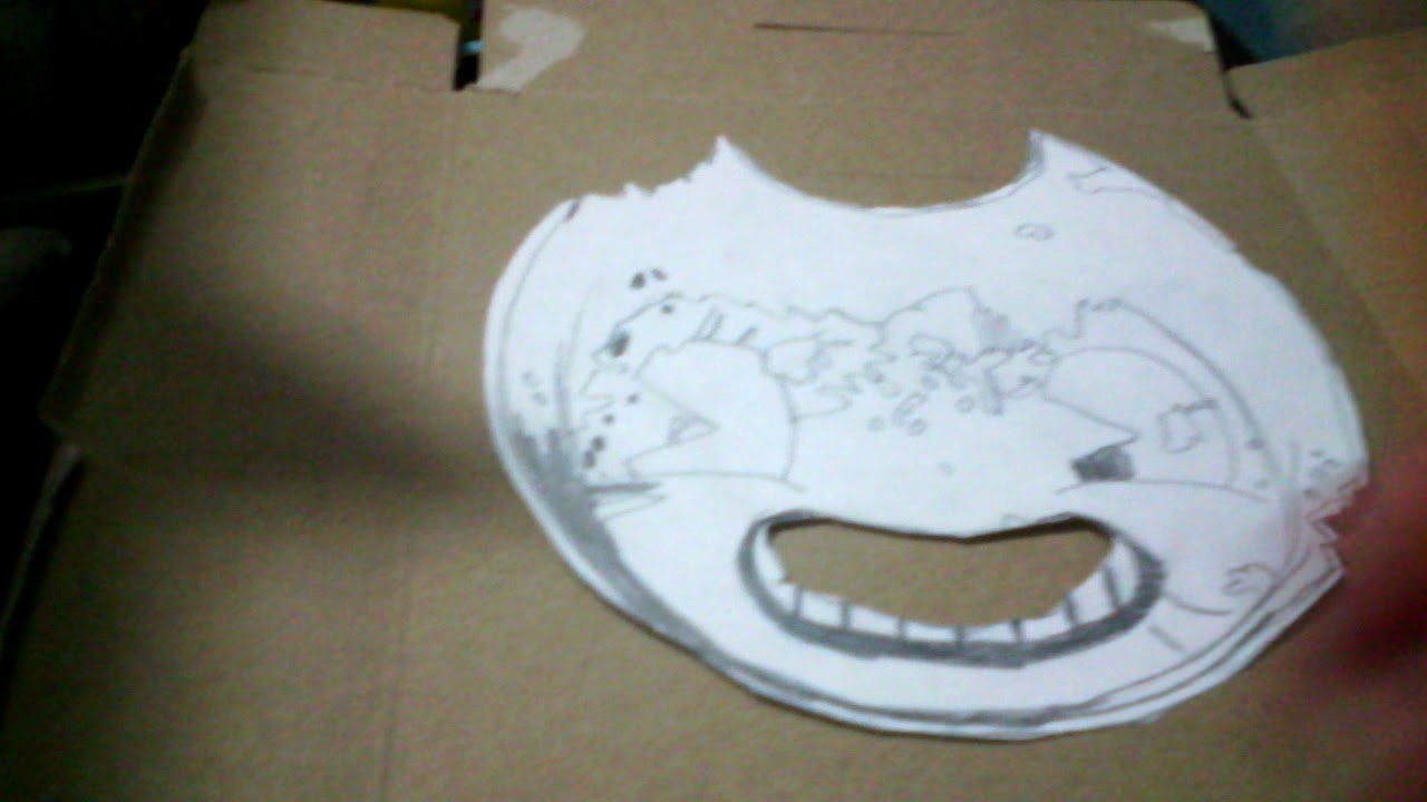 Como hacer la mascara de bendy parte 1 YouTube