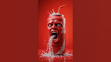 FIZZY COLA SOUND🥤#asmr #asmrsounds #cola #drink #soda #viral aiart