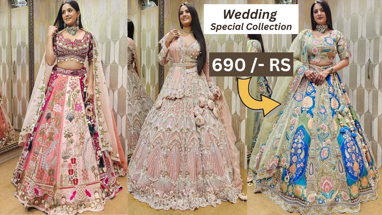मात्र ₹690 में लहंगा चोली lehenga manufacturer lehenga wholesale market surat