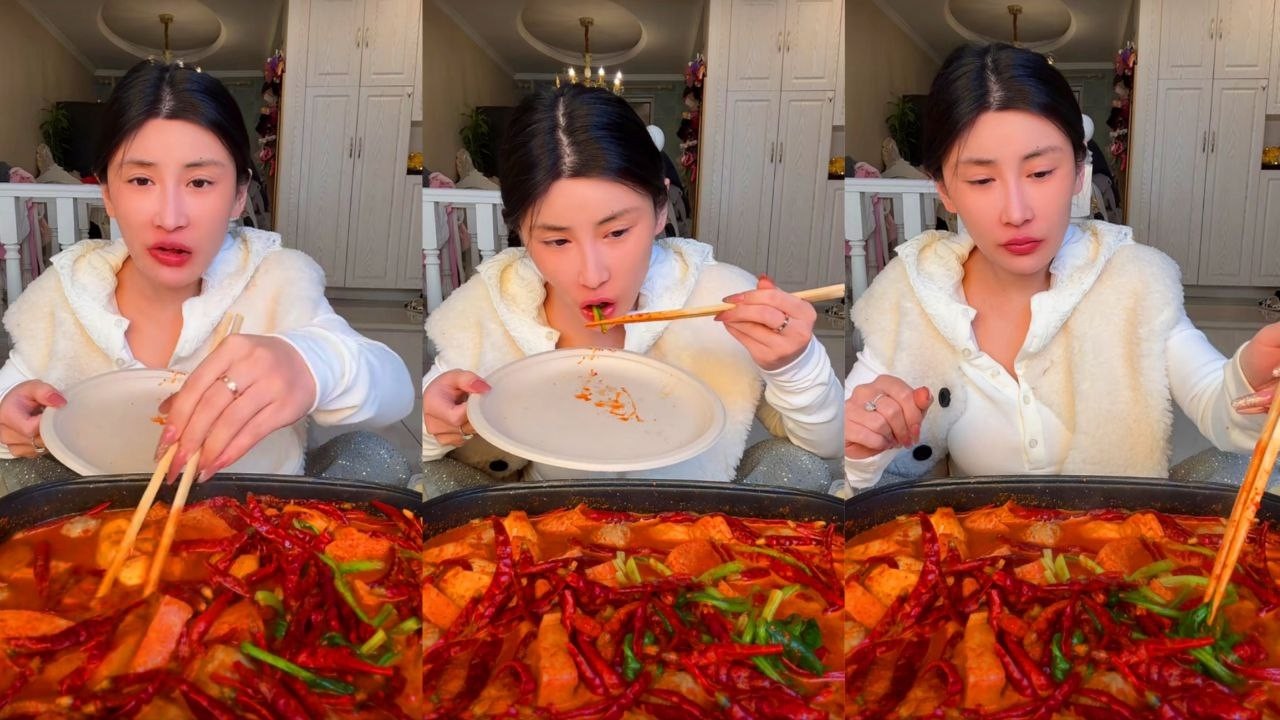 ASMR SPICY MALA TANG MUKBANG | EXTREME HOT CHILI CHALLENGE | CHINESE FOOD EATING SHOW
