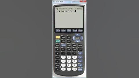 TI-83 normal z-score