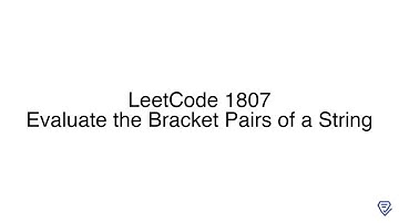 LeetCode 1807: Evaluate the Bracket Pairs of a String