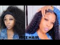 WATCH ME...install a Kinky Curly Wig #ISEEHAIRALIEXPRESS