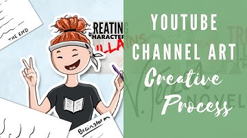 Concept to Final Product - How to Youtube Channel Art, Graphic Design, Cartoon in Photoshop.