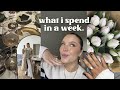 what i spend in a week as a 21 yr old living in london! 💸