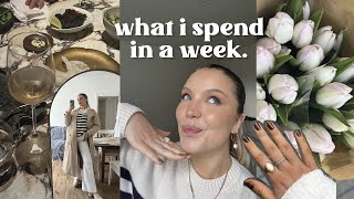 what i spend in a week as a 21 yr old living in london! 💸