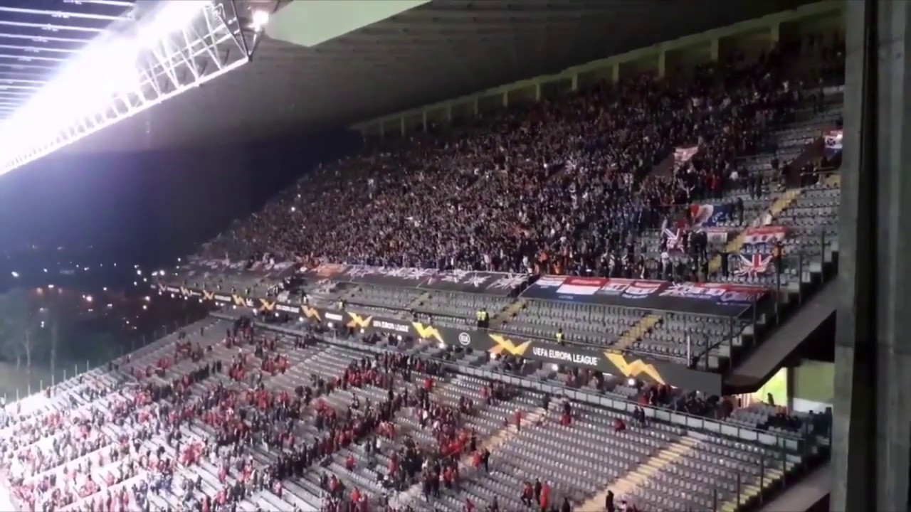 5,000 Rangers Fans In Braga (Braga Vs Rangers)