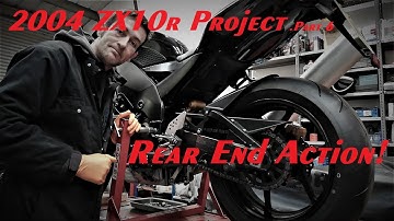 2004 zx10r Project, part 6 Rear end action! Rear shock upgrade and new chain / sprockets