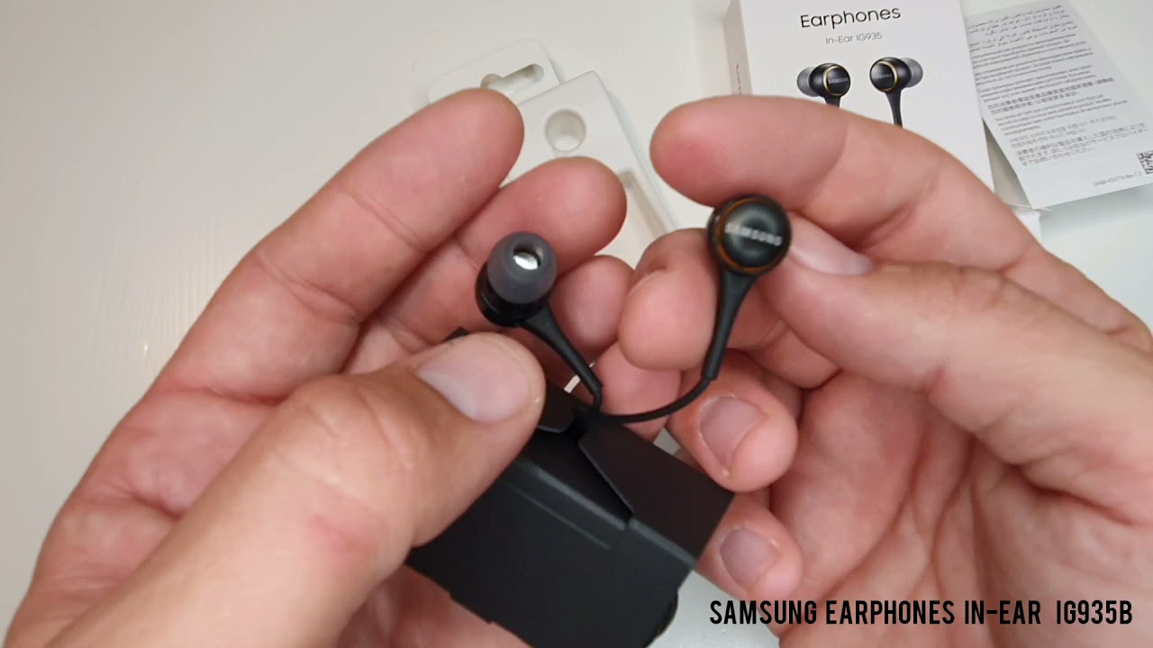 Samsung Earphones InEar IG935B unboxing YouTube