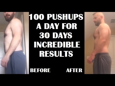 100 Pushups A Day For 30 Days CHALLENGE - Results - YouTube