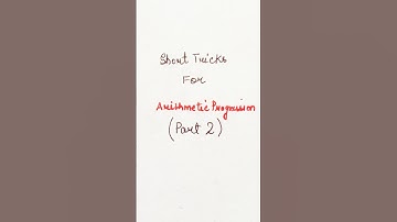 #Short Tricks For Arithmetic Progression #CBSE Class 10 Maths #short#shortsvideo