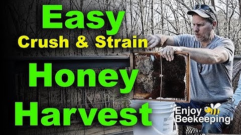 Easy Crush and Strain Honey Harvest