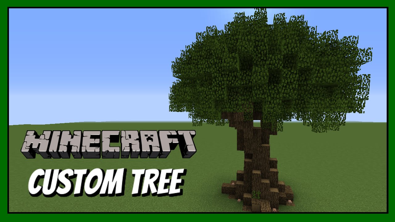 Minecraft How to build - Custom tree tutorial - YouTube