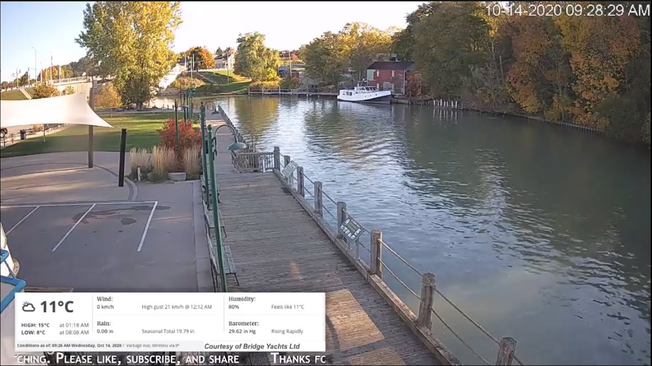 Bridge Yachts Ltd Live Stream - Port Dover, Ontario, Riverfront Park