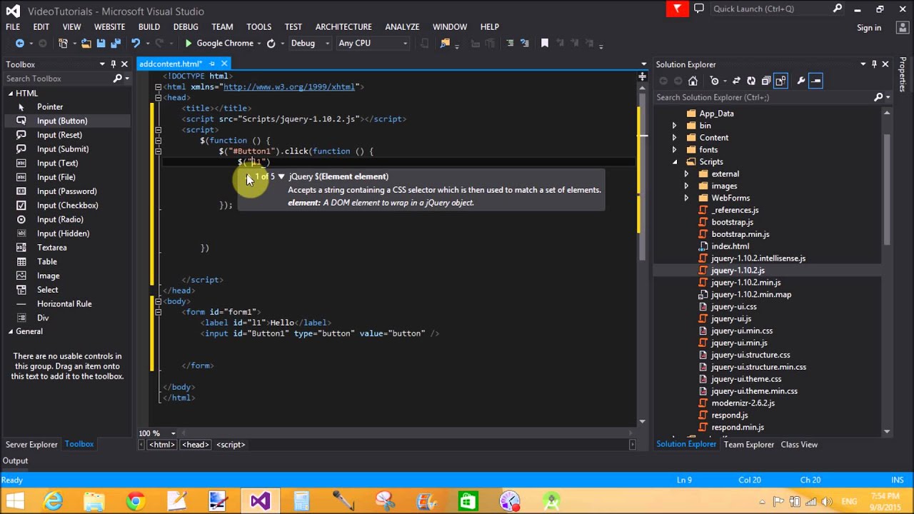 How to add new element or content in JQuery - YouTube