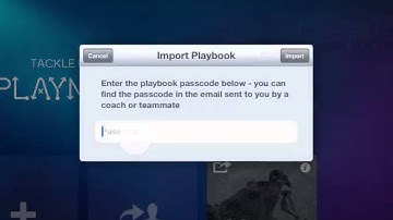 iPad V2.0 - Import a Playbook - Tackle Football Playmaker iPad App Tutorial